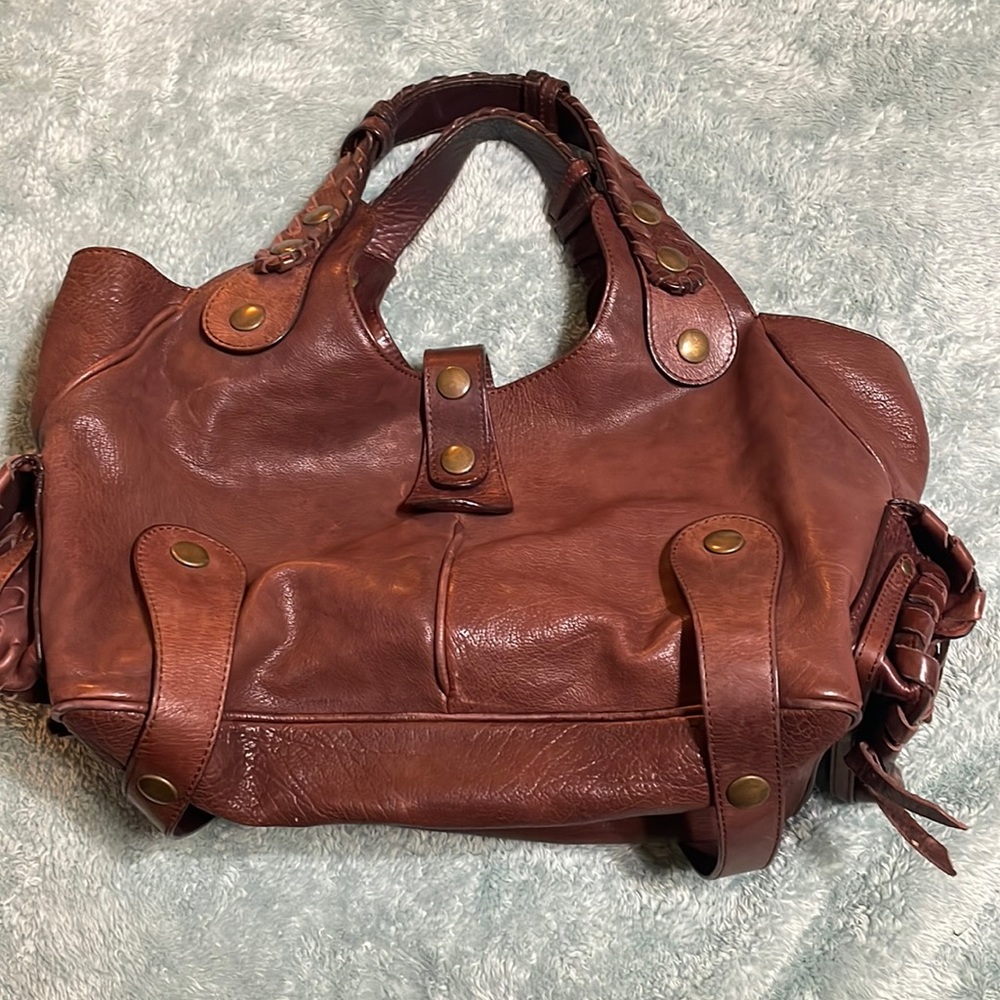 Vintage Chloe’ brown leather top handle bag